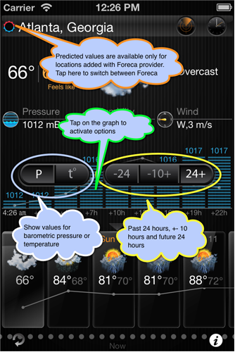 eWeather hd weather app iphone,ipad,ipod hi-def radar, satellite, weather alerts, earthquakes, beach water. Air pressure history, forecast for air pressure. Hunting and fishing weather app iPhone and iPad