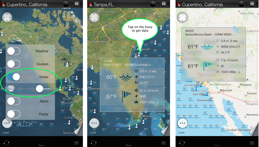 eWeather hd weather forecast iphone ipad ipod radar alerts. Get sea surface temperatures and water temperature on worlds popular beaches and resort.