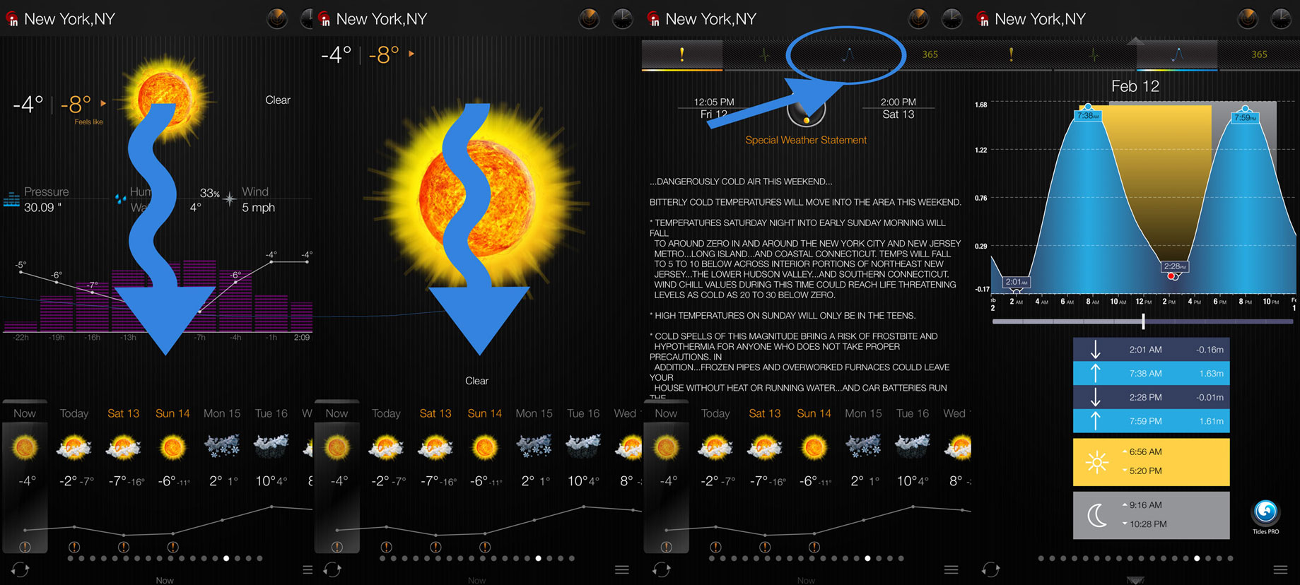 eWeather hd high and low tide time, tide charts, fishing, surfing, boating, iphone and ipad app