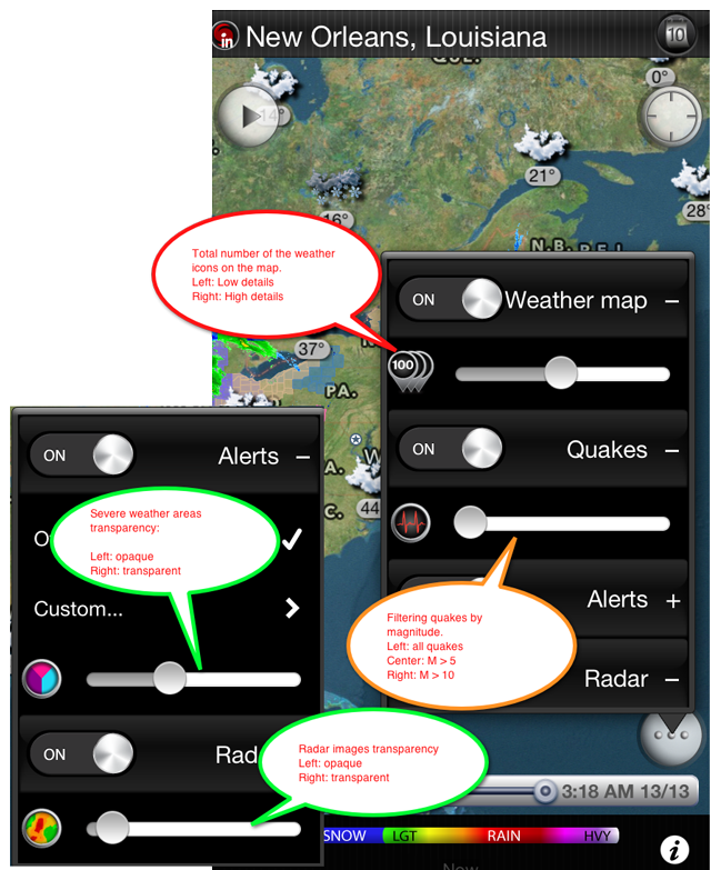 eWeather hd weather app iphone,ipad,ipod hi-def radar, satellite, weather alerts, earthquakes, beach water, sea surface - Weather map: current weather, radar, satellite, severe weather, earthquakes, water temperatures iPhone iPad