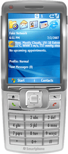 Elecont weather on Smartphone Home Screen (Windows Mobile 5). Click for more images.