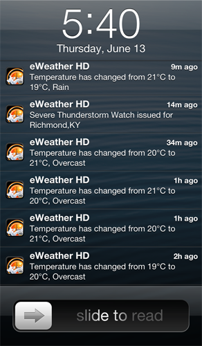 eWeather HD: weather app for iPhone and iPad user's manual (tutorial ...